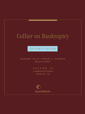 cover image of Collier on Bankruptcy